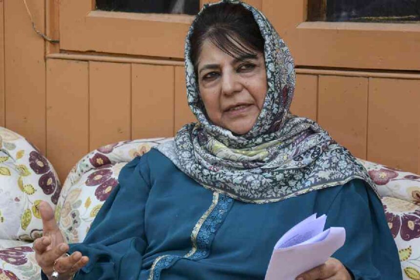 Mehbooba Mufti slams CM Omar for ‘silence’ on land acquisition, orchardists’ concerns