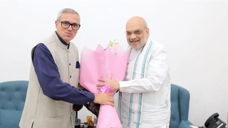 CM & AMIT SHAH CM Omar meets Amit Shah in Delhi, discusses various matters concerning J&K