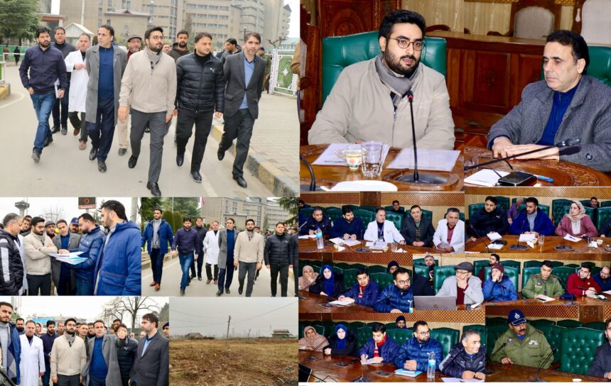 DC Srinagar, Director SKIMS take spot review of infrastructure upgradation & developmental needs of the Institute