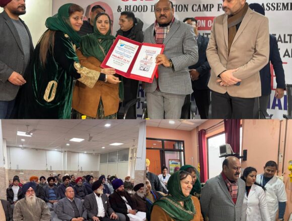 Deputy CM, Health Minister jointly inaugurate Blood Donation Camp, Full Body Profile testing facility at National Hospital Jammu