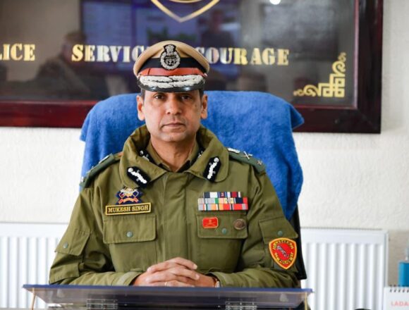 Mukesh Singh takes over as Director General of Police, Ladakh