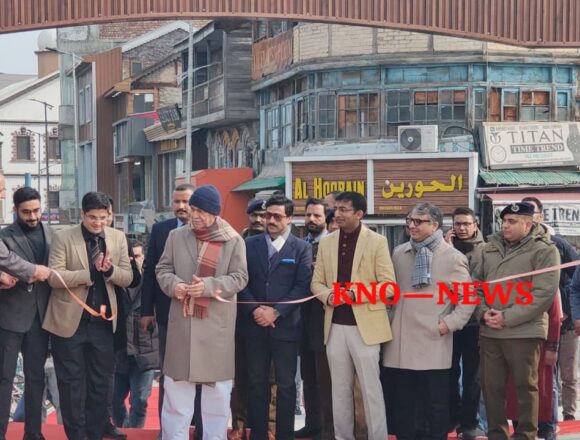 LG Manoj Sinha inaugurates revamped Amira Kadal in Srinagar