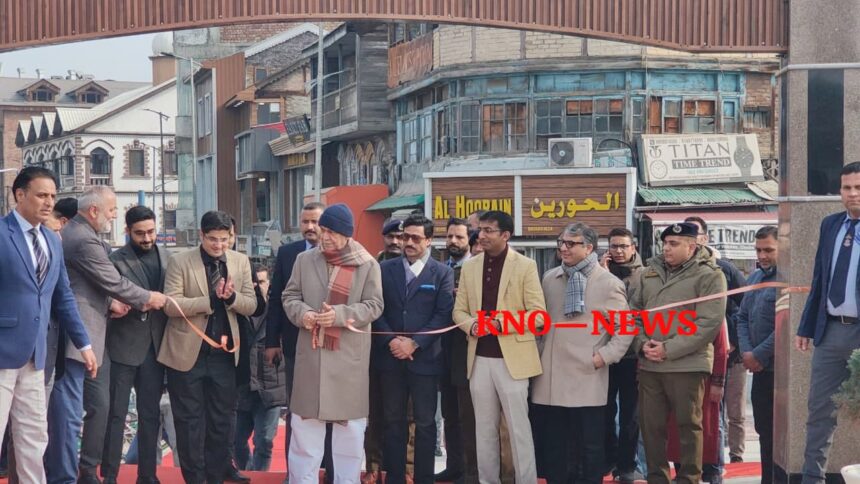 IMG-20260120-WA0016 LG Manoj Sinha inaugurates revamped Amira Kadal in Srinagar