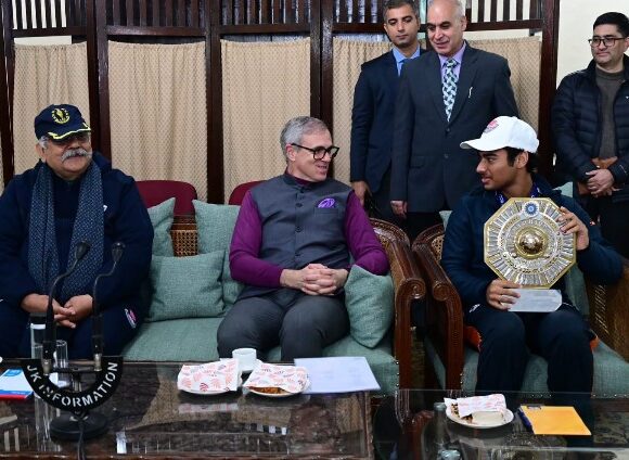 Screenshot 2026-01-08 114519 J&K Under-16 Cricket Team Wins Vijay Merchant Trophy (Plate Group); CM Felicitates Players