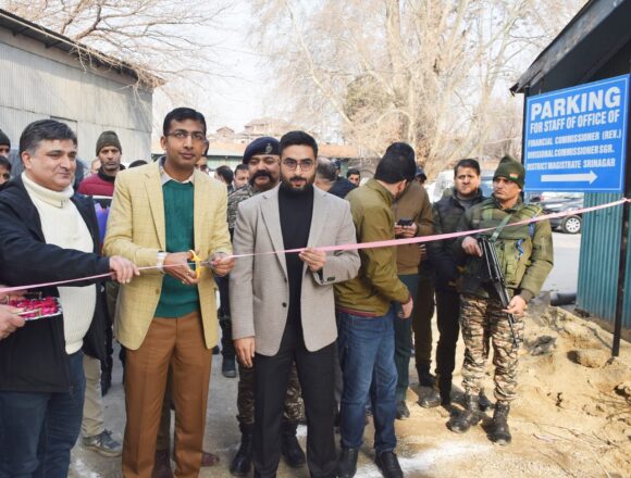 Div Com Kashmir Inaugurates Parking Facility at Old Secretariat, Srinagar