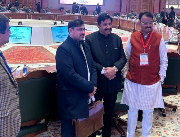 Satish Sharma attends National Transport Ministers’ Meeting, meets Nitin Gadkari