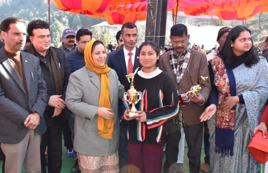 Sakeena Itoo visits Panchari Udhampur, felicitates winners of 6th ISKOI India Karate Championship–2025