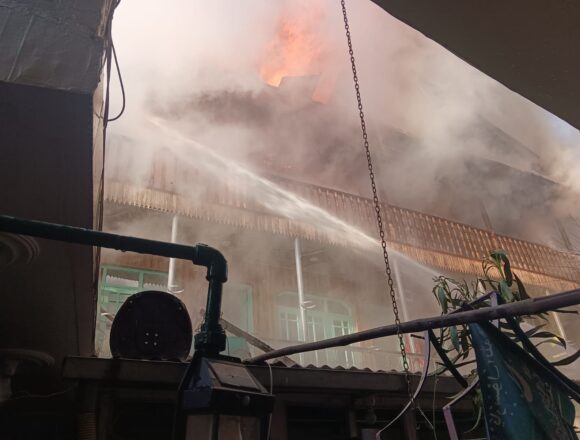 Guesthouse damaged, civilian injured in fire mishap in Srinagar