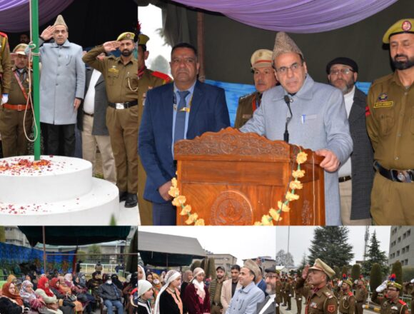 Director SKIMS unfurls tricolor, outlines hospital achievements and expansion plans on Republic Day