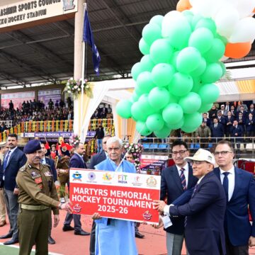 LG inaugurates J&K Police’s Martyrs Memorial Hockey Tournament in Jammu