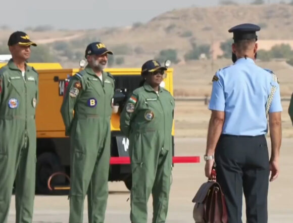 President-9 Murmu Flies Sortie In LCH ‘Prachand’ Near India-Pak Border In Jaisalmer
