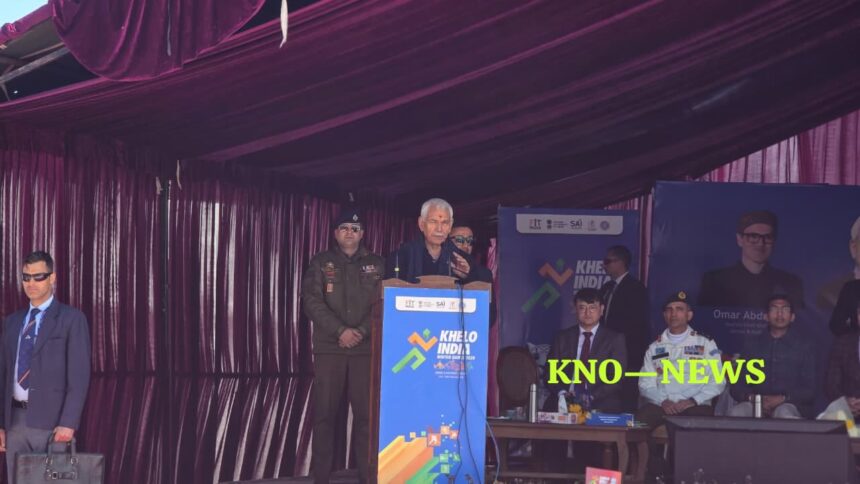 Sports reflect J&K’s identity, national unity: LG Sinha at Khelo India Winter Games in Gulmarg