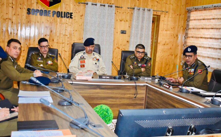 DGP J&K Reviews Security Scenario in Police District Sopore; Calls for Focused Action Against Terror Ecosystem