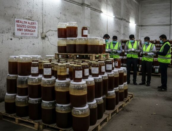 725 kg unlabelled honey seized in HMT Srinagar, health alert raised