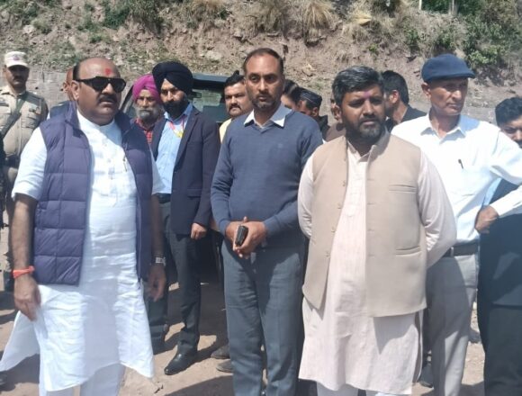 Deputy CM inspects Dhallian Bridge at Nowshera, pays obeisance at Gurudwara on Hola Mohalla