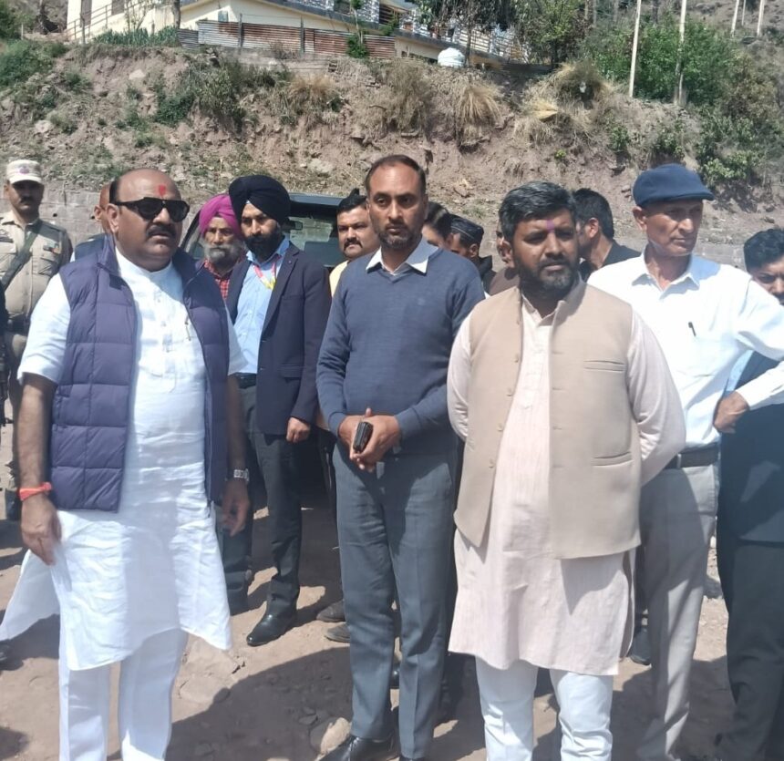 Deputy CM inspects Dhallian Bridge at Nowshera, pays obeisance at Gurudwara on Hola Mohalla