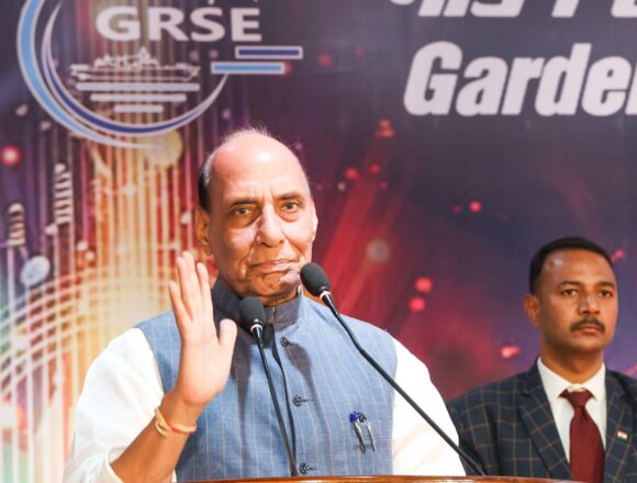 Rajnath Singh Calls on GRSE to Build Advanced Platforms for ‘Viksit Bharat@2047’