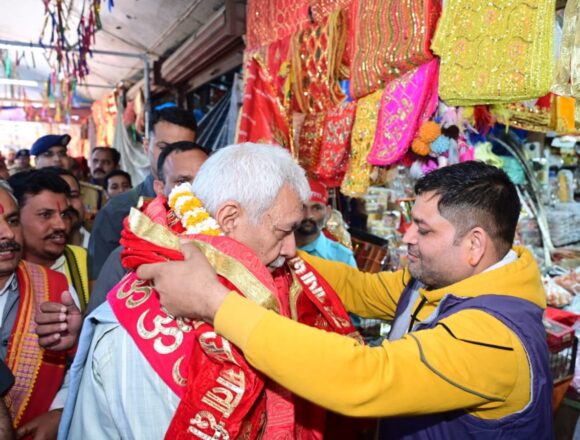 WhatsApp Image 2026-03-22 at 12.52.49 PM Lieutenant Governor flags off Shri Mata Vaishno Devi Ji Pracheen Marg Pavitra Chhari Yatra at Kol Kandoli Temple in Nagrota