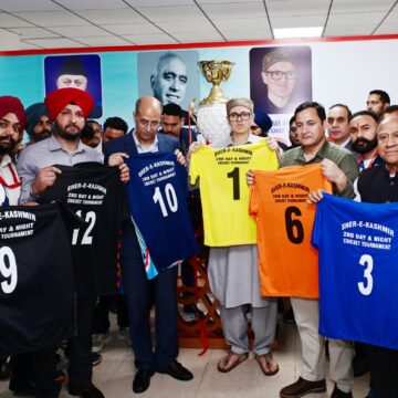 Batting against drug abuse, CM Omar Abdullah inaugurates 2nd edition of Sher-i-Kashmir Cricket Tournament at Jammu