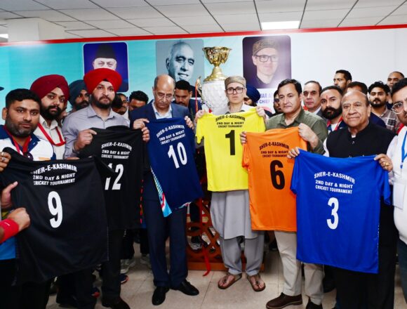 Batting against drug abuse, CM Omar Abdullah inaugurates 2nd edition of Sher-i-Kashmir Cricket Tournament at Jammu
