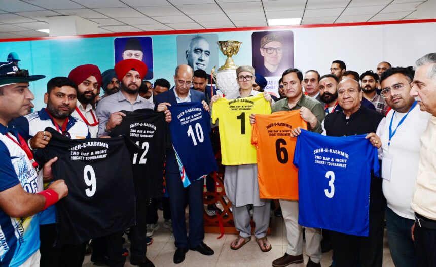 Batting against drug abuse, CM Omar Abdullah inaugurates 2nd edition of Sher-i-Kashmir Cricket Tournament at Jammu