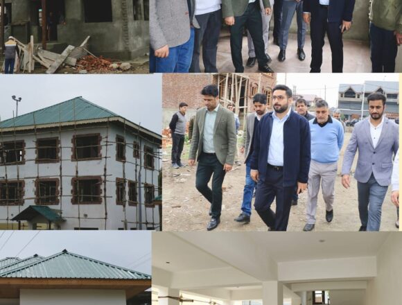 DC Srinagar conducts onsite inspection of new Revenue Complexes for SDM East, Tehsil Office Khanyar, Tehsil Office Eidgah DC Srinagar conducts onsite inspection of new Revenue Complexes for SDM East, Tehsil Office Khanyar, Tehsil Office Eidgah