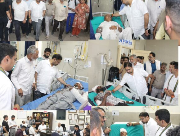 Satish Sharma visits GMC Udhampur, reviews treatment facilities for accident victims