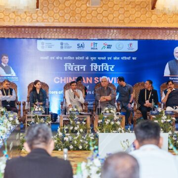 Union Sports Minister Dr. Mansukh Mandaviya chairs Chintan Shivir of Ministers of Youth Affairs & Sports in Srinagar