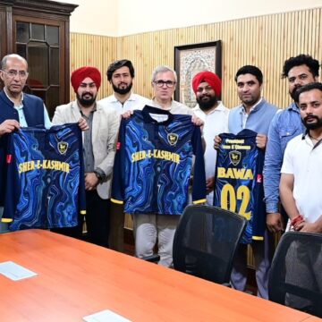 CM Omar Abdullah unveils Sher-i-Kashmir Cricket Club jersey, releases wildlife publication