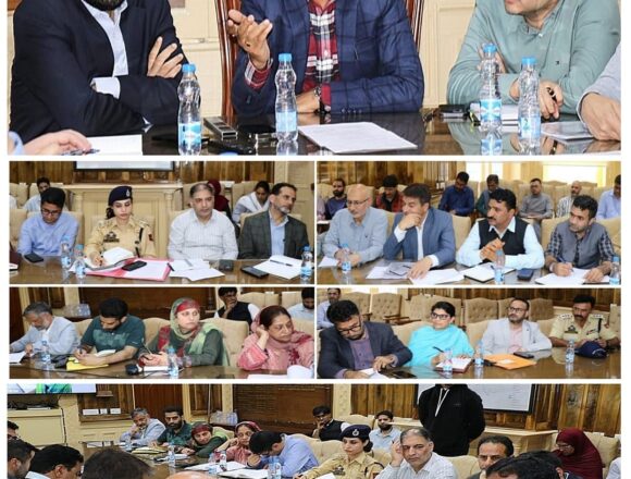 Div Com reviews preparations for Mega NMBA Pad Yatra in Srinagar