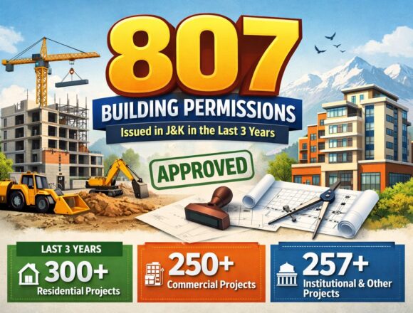 807 building permissions issued in J&K in last 3 years
