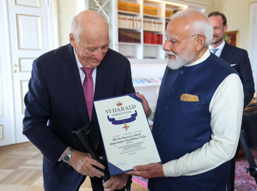 PM Modi Receives Norway’s Highest Civilian Honour
